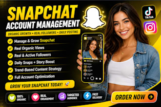 promote your snapchat, tiktok, instagram account to get real views and followers