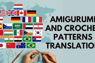 translate crochet and amigurumi patterns into multiple languages with accuracy