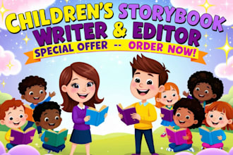 edit proofread or write children book kids book children story book kids story