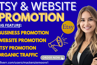 do etsy promotion, and website traffic to grow esty shop
