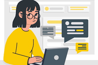 design 2d flat illustrations for your website and app