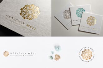 design mystical tarot and zodiac spiritual logo