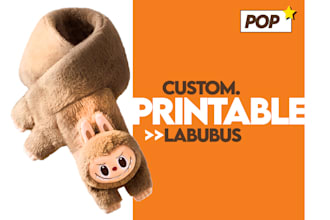 design 3d printable custom labubu models for your business