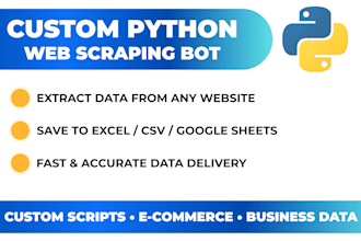 web scraping, python automation, python data scraping and data mining