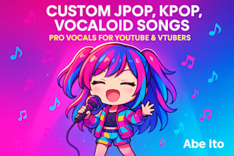 create custom jpop, kpop, or vocaloid parody and cover songs