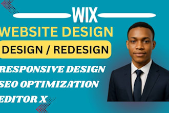 design or redesign wix website, develop wix landing page, wix studio website
