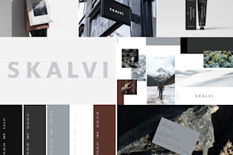 do a premium skincare brand identity and luxury packaging design