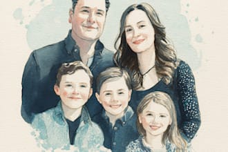 draw a wonderful family portrait