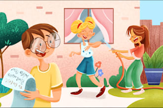 create creative illustrations for childrens books