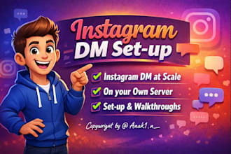 set up instagram dm outreach for you
