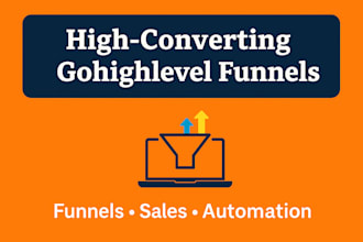 build high converting sales funnel gohighlevel website CRM and automation setup