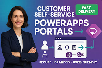 create powerapps portals for customer self service
