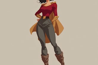 illustrate superhero characters with dynamic action poses