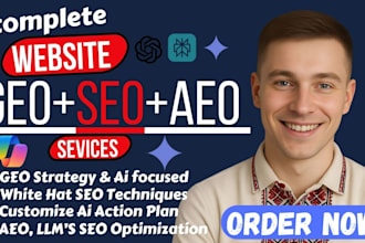do monthly website local off page, aeo,GEO, SEO backlinks building for ai search