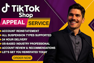 write tiktok shop suspension appeal letter, tiktok account reinstatement appeal