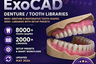 denture tooth libraries updated exocad