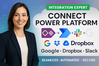 connect power platform with google, dropbox, or slack