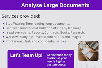 analyse large documents in any format