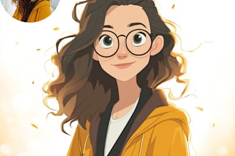 create personalized disney style portraits for kids