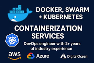 deploy and containerize your application using docker, swarm, and kubernetes