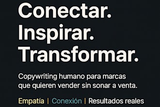 create a professional copywriting for your web page