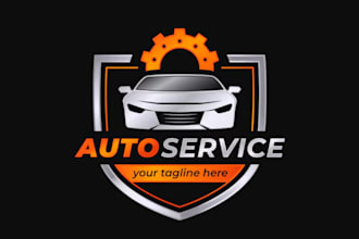 design luxurious automotive, repair, motor car logo
