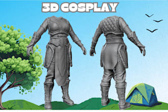custom 3d printed cosplay armour helmet mask and prop stl model foam or 3d print