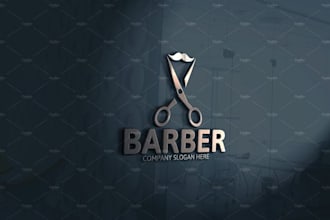 create modern cosmetic beauty hair salon barber shop and skin care logo