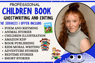 do children book editing children ebook writing children book illustration cover