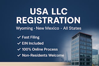 create your llc in any US state including wyoming and new mexico