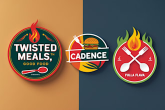 premium restaurant, food, kitchen and coffee shop logo