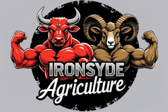 design professional bull logo