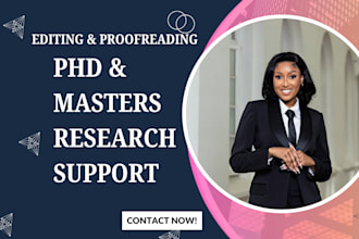 proofread and edit theses, dissertations, and capstone research proposals