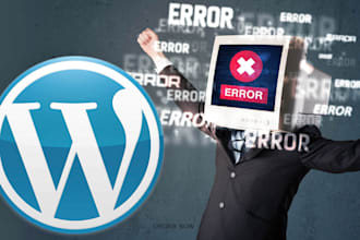 wordpress issues, errors, problems solving within 1 hour