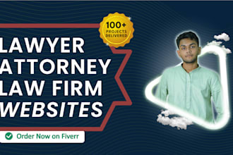build a professional lawyer website or attorney website