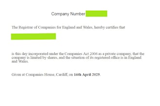 register your UK limited company ltd professionally
