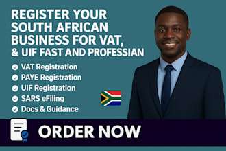 register your south african business for vat, paye, and uif professionally