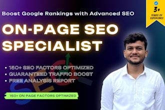 optimize your website for on page SEO and rankings