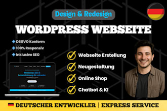 design a professional german website or online shop