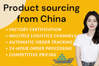 be your reliable sourcing agent and negotiate competitive products