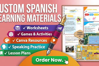 design custom spanish learning resources for teachers