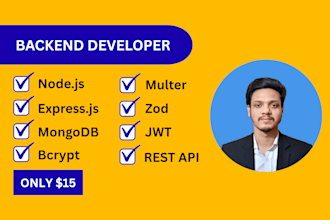 build fast and secure node js rest API for your web or mobile app