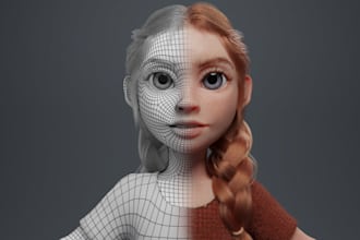 create the best 3d character modeling and rigging on iclone, cc4, maya, blender
