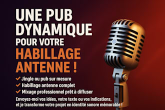 une pub dynamique pour votre habillage antenne