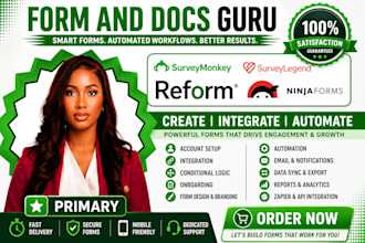 create reform, surveylegend, ninja forms, surveymonkey automation