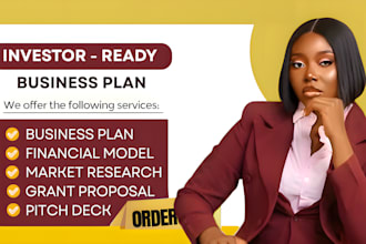 write a business plan with a financial plan for startups, business plan writer