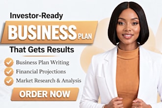 write a business plan with a financial plan for startups, business plan writer