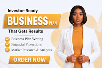write a business plan with a financial plan for startups, business plan writer