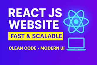develop fast, scalable react js websites with clean code