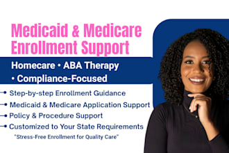 do medicaid enrollment and insurance credentialing for US aba, home healthcare